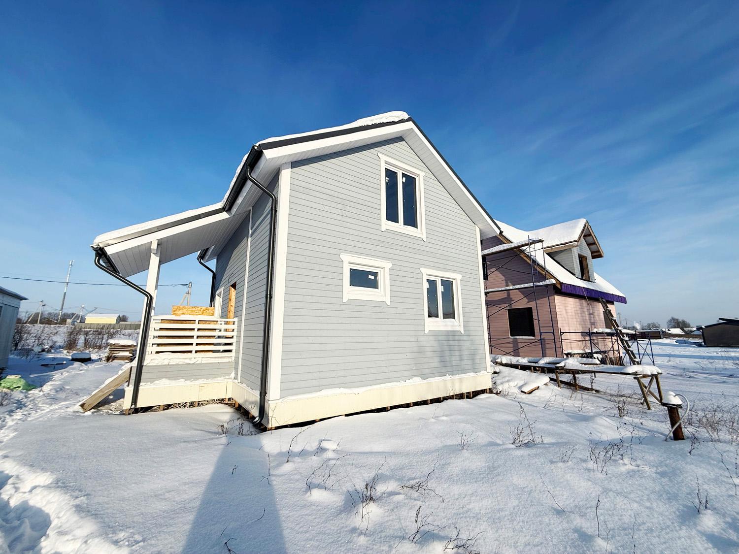 д. Порицы. Новый коттедж 78,3 кв.м на участке 7 соток