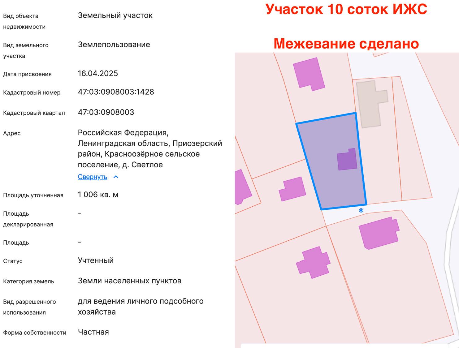 д. Светлое. Дом-баня 52 кв.м на ИЖС участке 10 соток