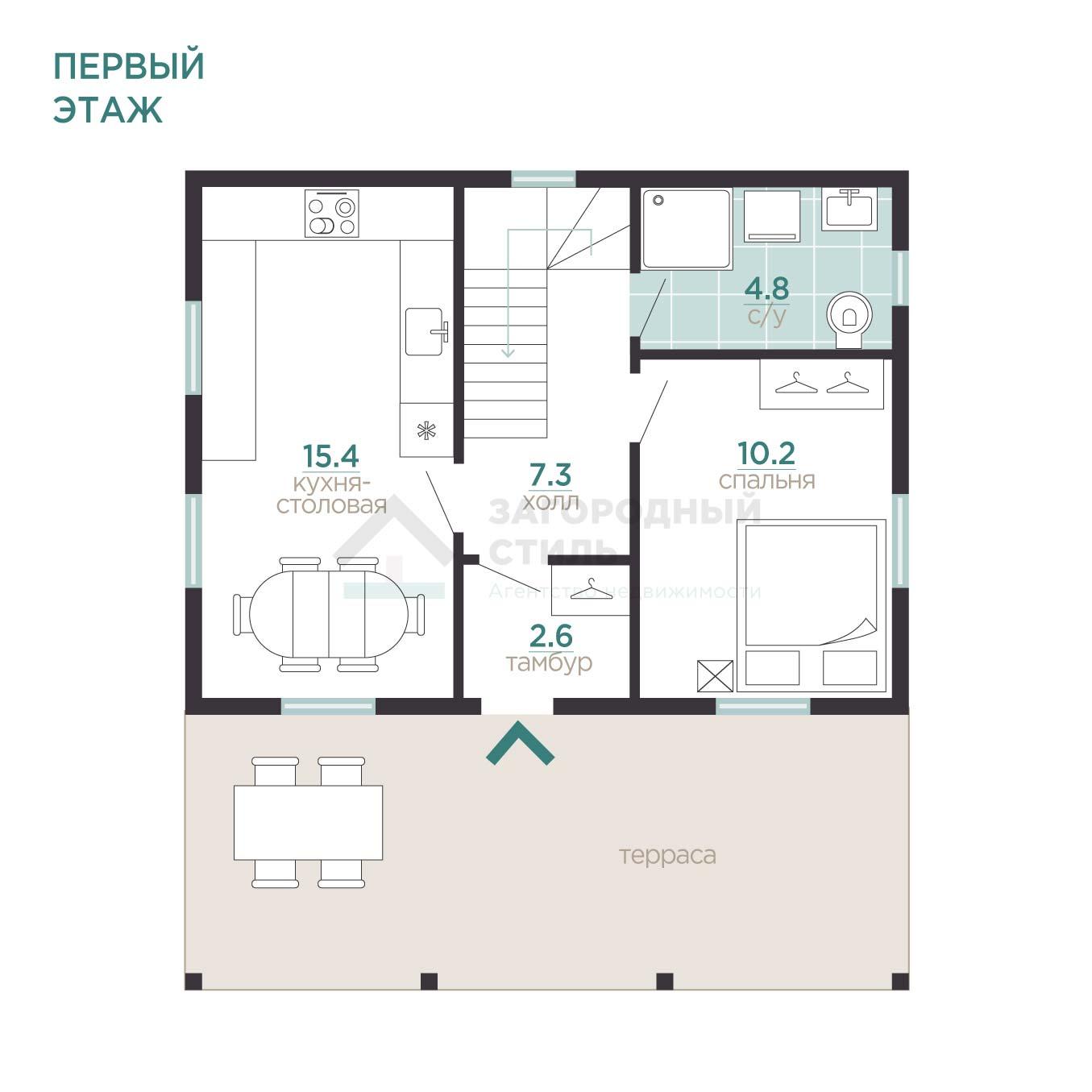 д. Волковицы. Коттедж 110 кв.м на участке 10 соток