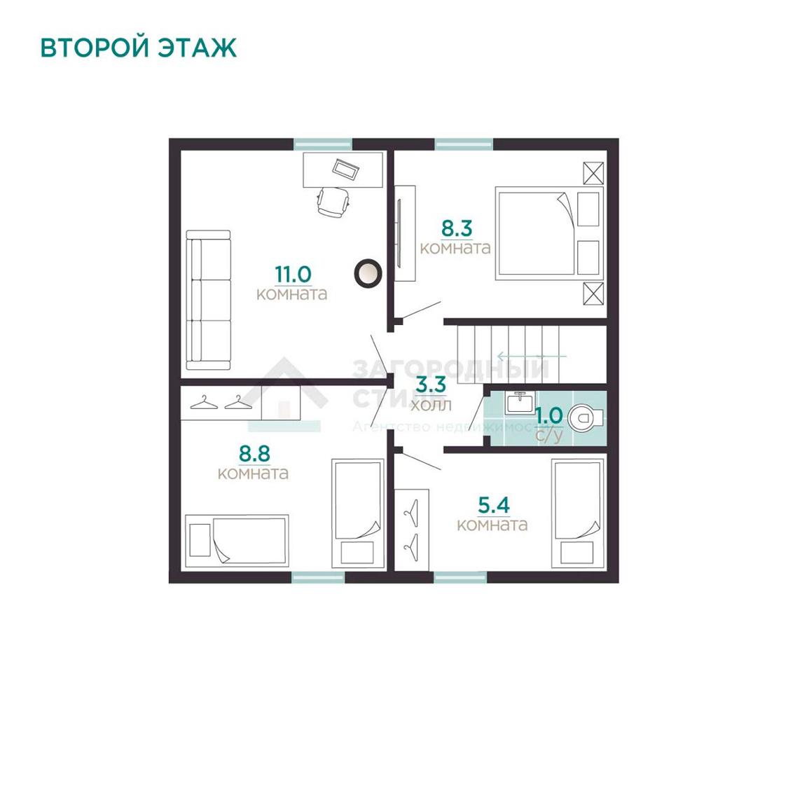 д. Малое Коновалово. Зимний дом 110 кв.м на участке 7,6 соток