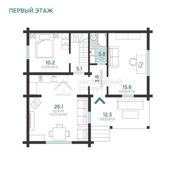 Санкт-Петербург, Ржевка. ИЖС коттедж 84 кв.м на участке 6,5 соток