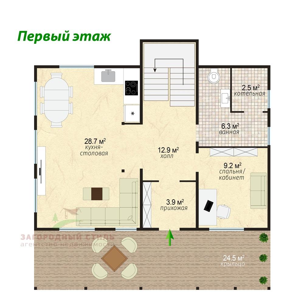 Агалатово. Новый коттедж 153 кв.м на участке 12 соток