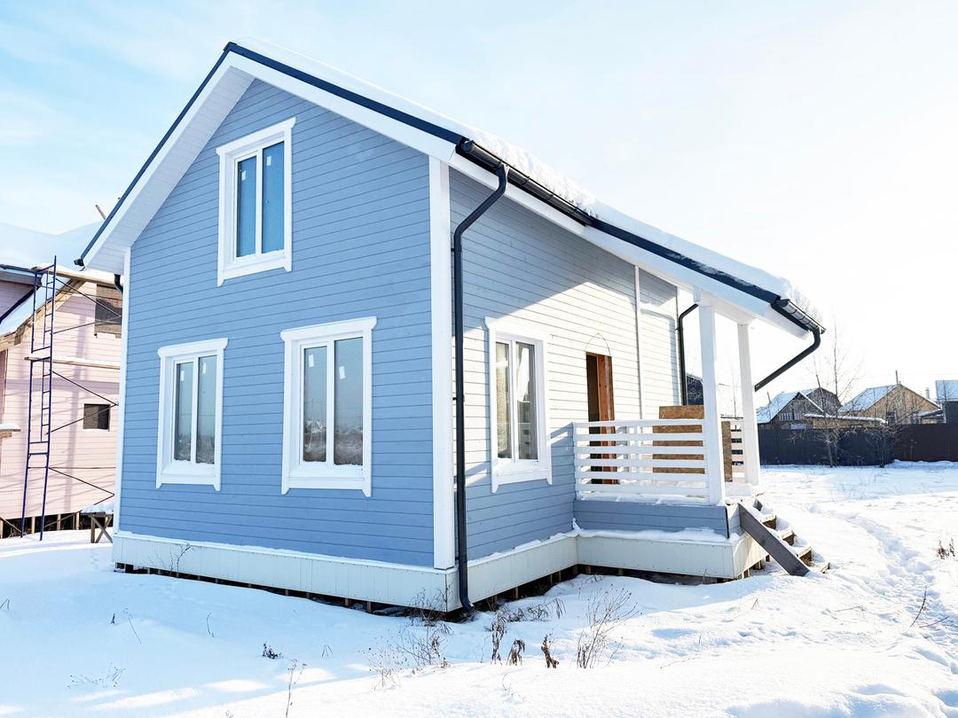 д. Порицы. Новый коттедж 78,3 кв.м на участке 7 соток