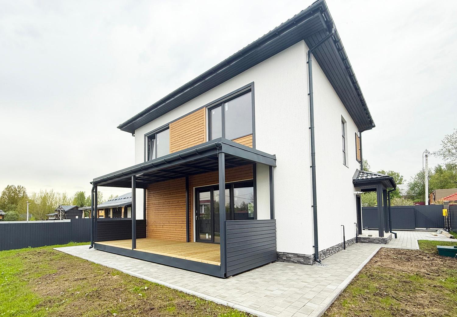 д. Дранишники. Новый коттедж 193 кв.м на участке 6 соток