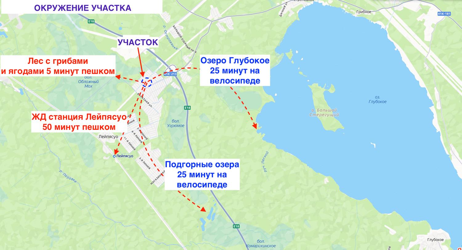 пос. Лейпясуо, СНТ «Астра». Участок 6 соток