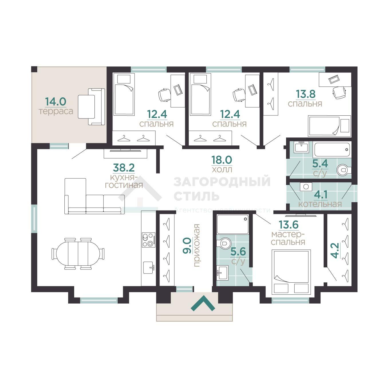 Касимово, КП «Савоя». ИЖС коттедж 163 кв. м на участке 10,8 соток
