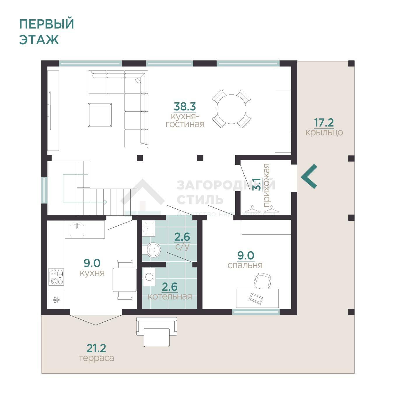 пос. Рахья. Коттедж 168 кв.м на участке 10 соток