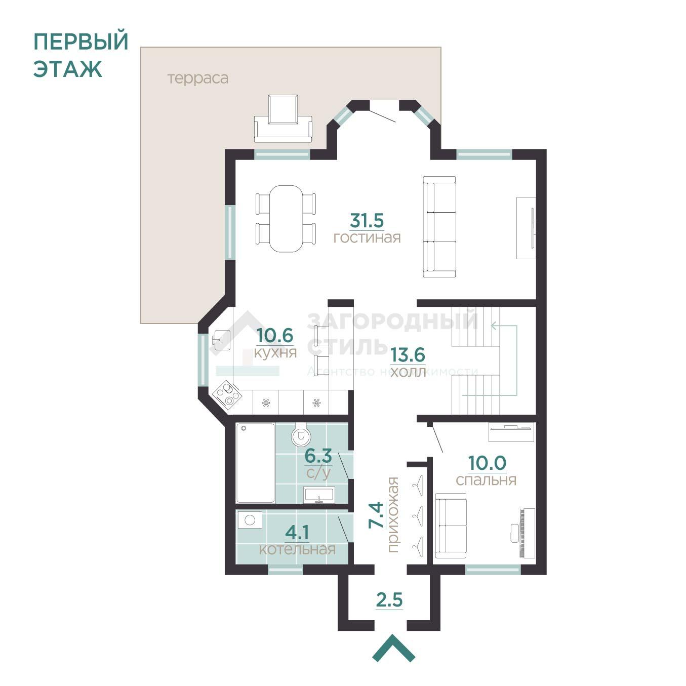 Касимово, КП «Вартемяги-Парк». Таунхаус 159 кв.м на участке 4 сотки
