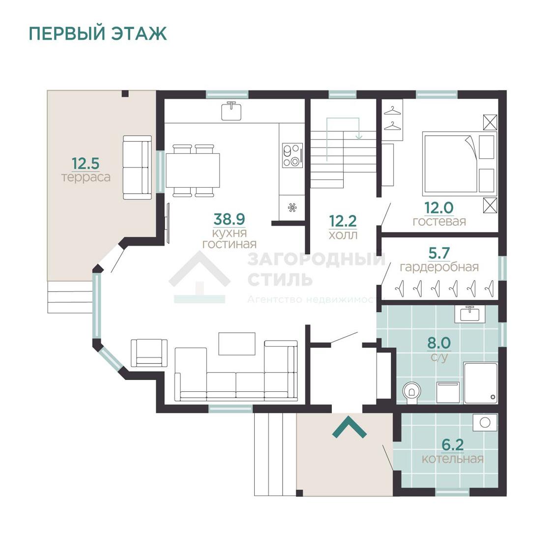 Керро, ДНП «Новые Дубки». Коттедж 181 кв.м на участке 12 соток