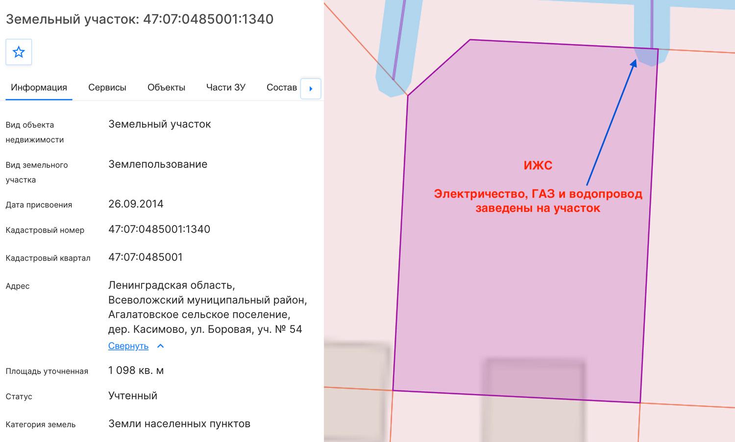 д. Касимово, ИЖС. Участок 11 соток